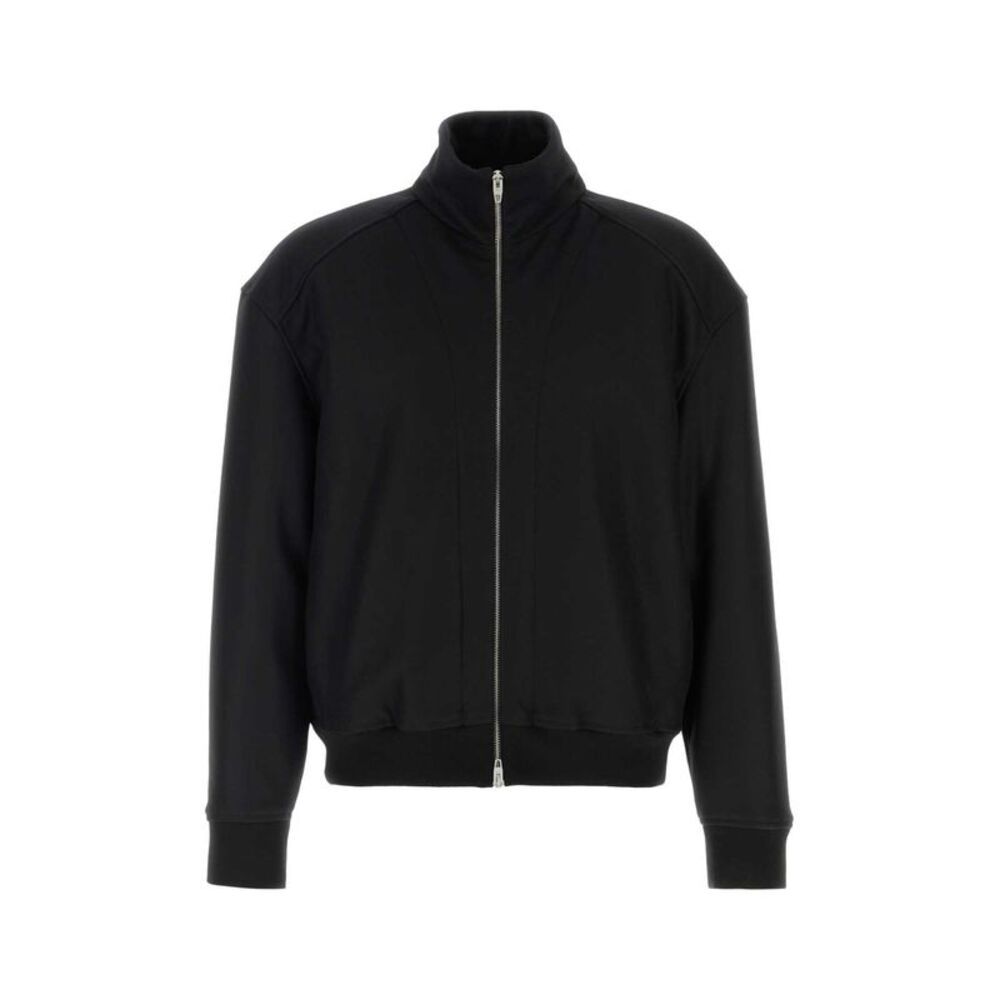 Jil Sander Men Black Wool Bomber Jacket